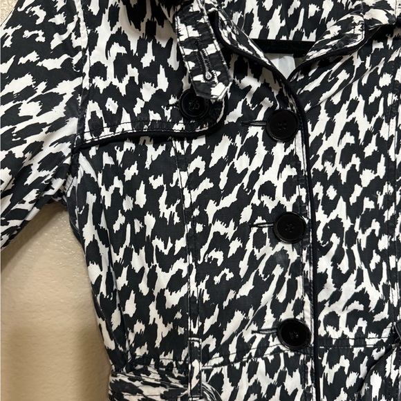 Leopard animal print Peacoat trench coat - Picture 7 of 10